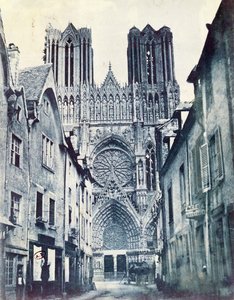 Reims-i székesegyház 1851 körül (cianotípia)